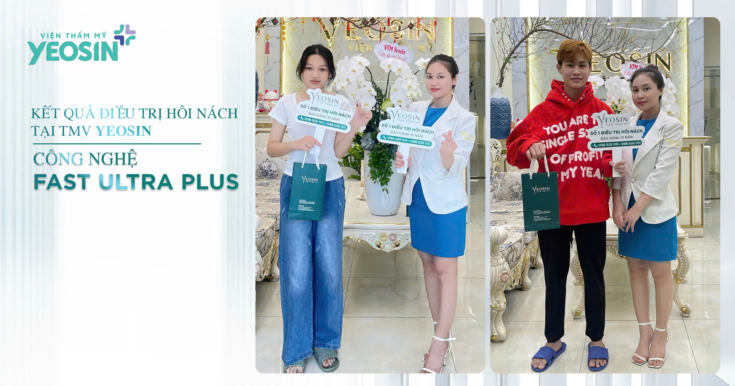 Hình ảnh khách hàng trị hôi nách hiệu quả tại Yeosin