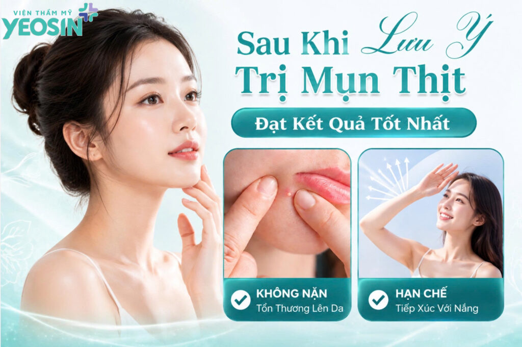 Những lưu ý khi điều trị mụn thịt bạn cần biết