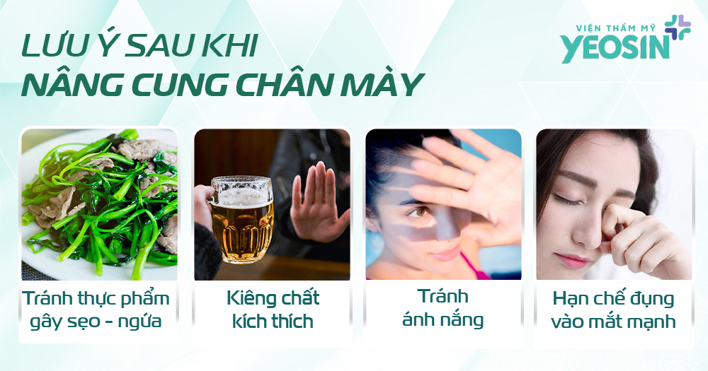 #5 kỹ thuật nâng cung chân mày phổ biến hiện nay 17 Lưu ý sau khi nâng cung chân mày
