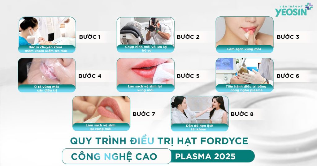 Quy trình điều trị hạt ở môi công nghệ Plasma tại Yeosin