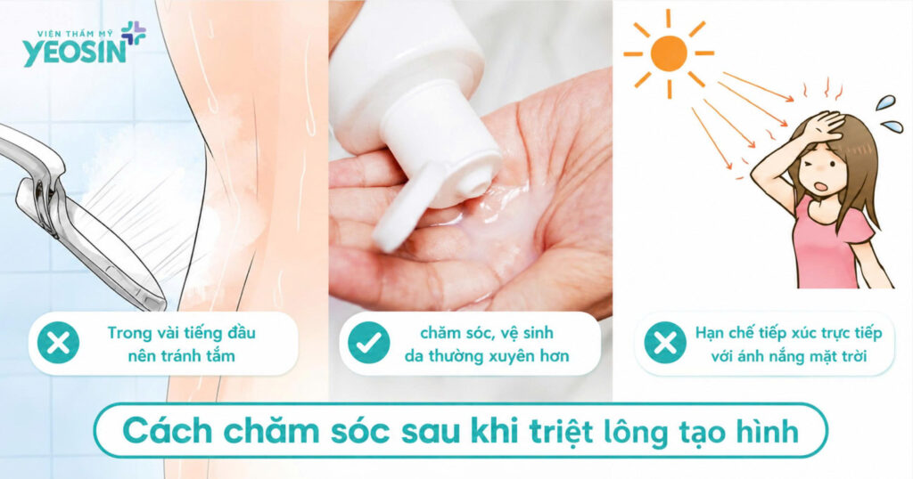 Triệt lông bikini tạo hình là gì? Xem những mẫu tạo hình đẹp nhất 10 Cách chăm sóc sau khi triệt lông tạo hình vùng bikini