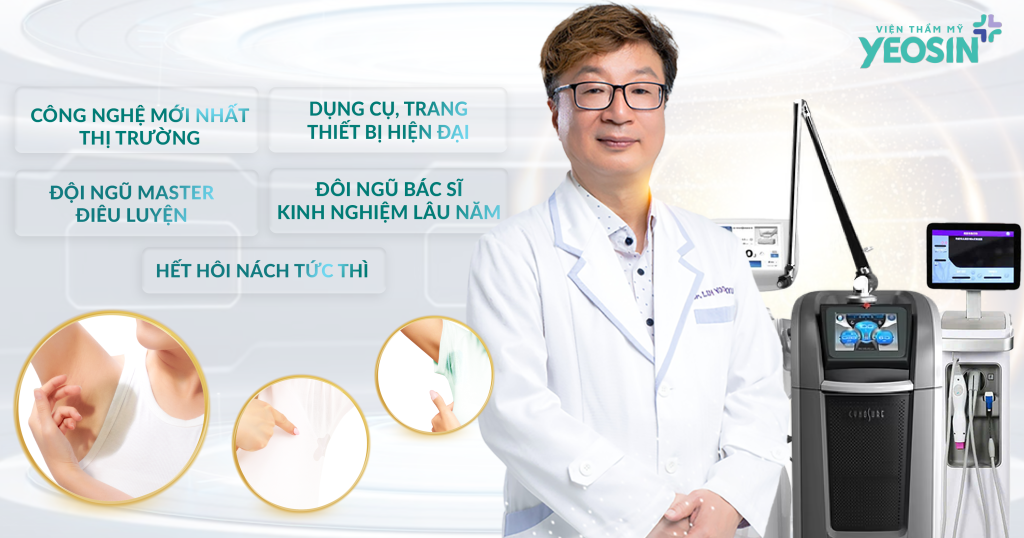 Viện Thẩm Mỹ Yeosin - Phòng khám điều trị hôi nách uy tín tại Tphcm