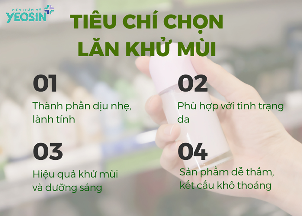 Cách chọn lăn khử mùi không làm thâm nách