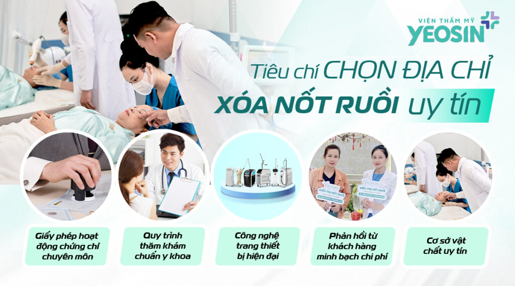 Các tiêu chí để trở thành một địa chỉ thẩm mỹ viện xóa nốt ruồi uy tín