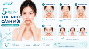 5 bài tập thu nhỏ cánh mũi không cần phẫu thuật