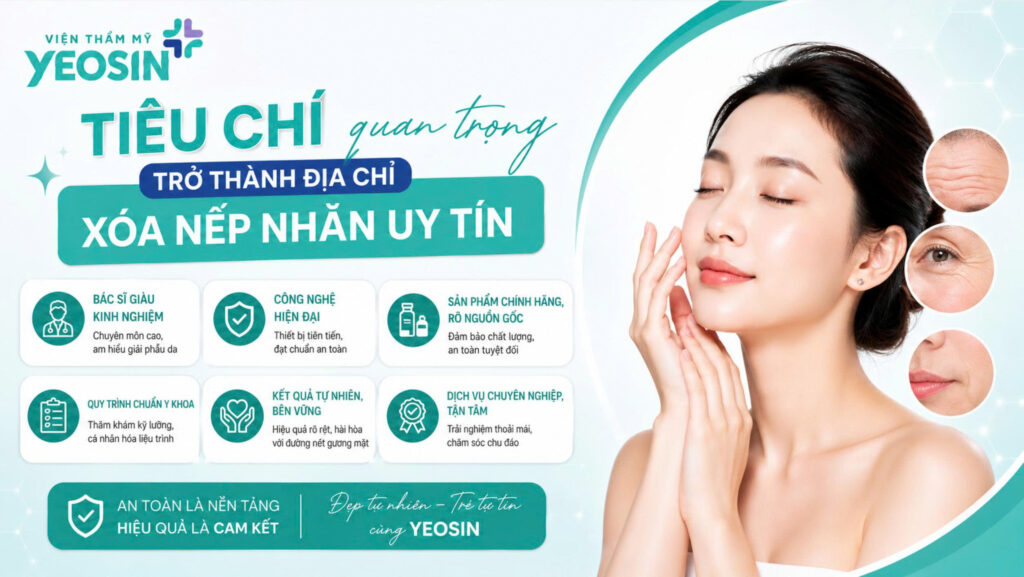 Các tiêu chí quan trọng để trở thành địa chỉ xóa nếp nhăn uy tín