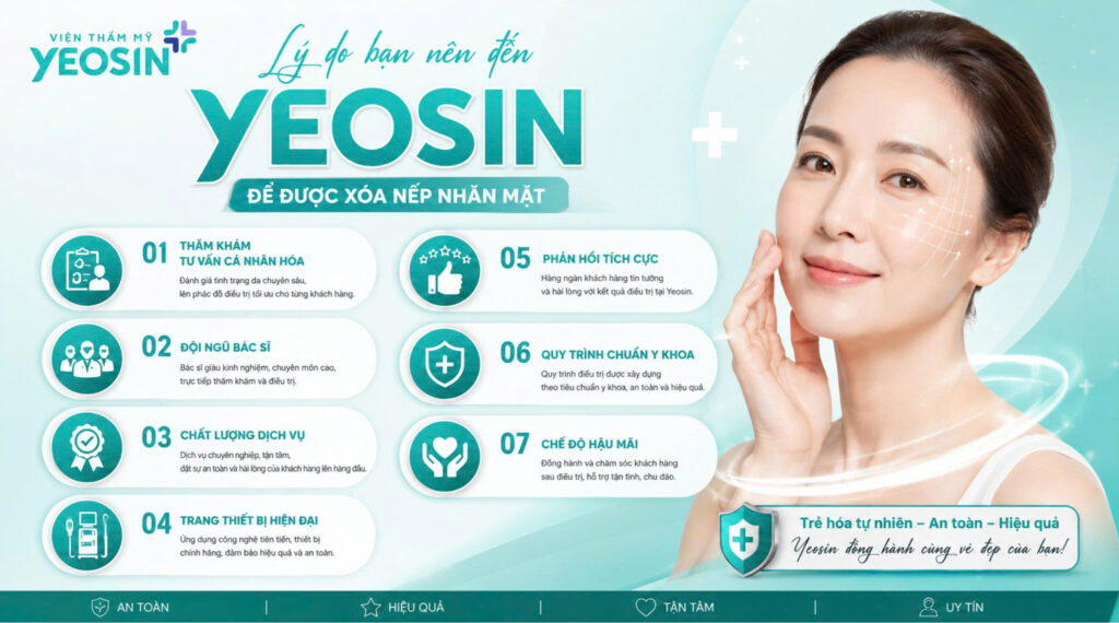 Tiêm xóa nếp nhăn - Phương pháp xóa nhăn hiệu quả 14 Lý do bạn nên đến Yeosin để được xóa nếp nhăn mặt