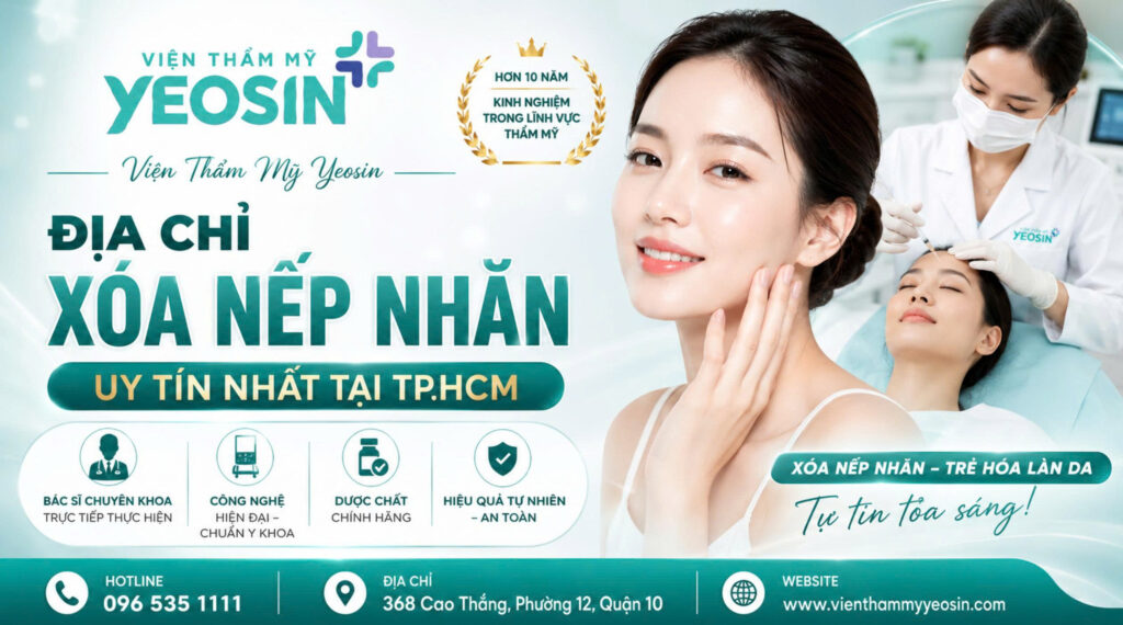 Xóa nhăn đuôi mắt - Xóa nếp nhăn ở mắt hiệu quả 8 Viện Thẩm Mỹ Yeosin – Địa chỉ trẻ hóa xóa nhăn đuôi mắt uy tín tại Tphcm