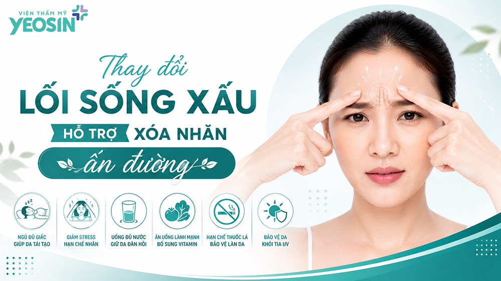 8 cách xóa nếp nhăn ấn đường an toàn và hiệu quả 11 Thay đổi lối sống xấu hỗ trợ xóa nhăn ấn đường hiệu quả