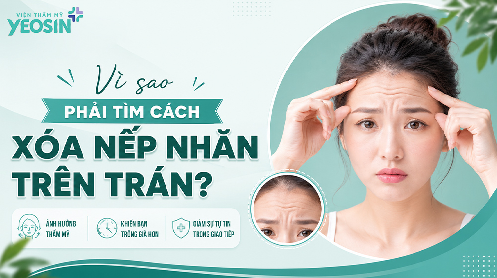 Vì sao phải tìm cách xóa nếp nhăn trên trán?