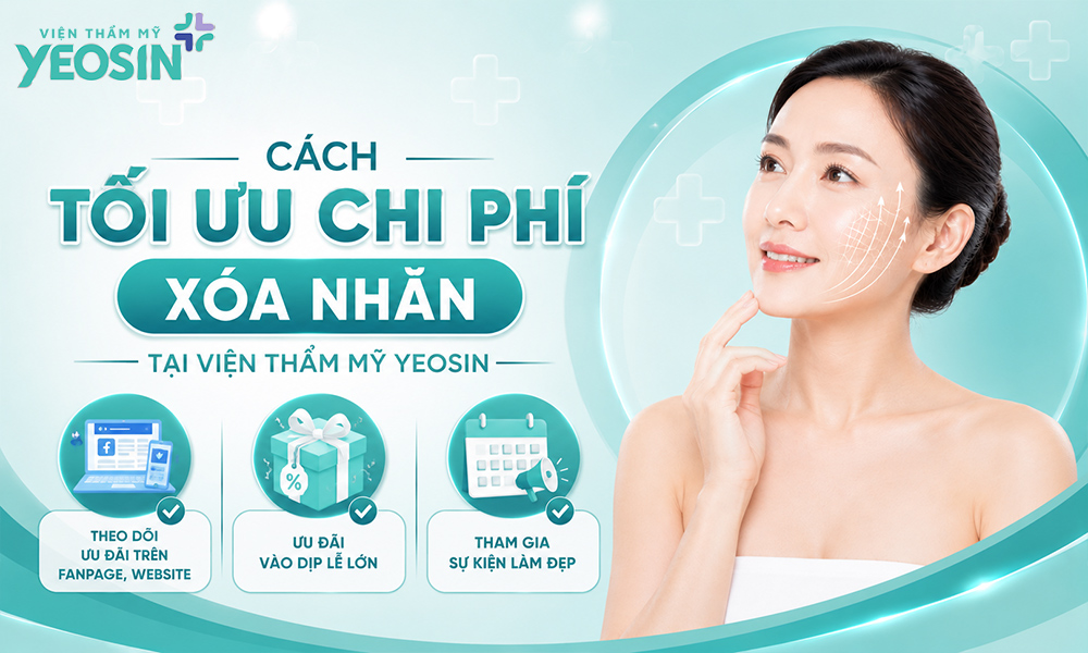 Cách tối ưu chi phí xóa nhăn tại Viện Thẩm Mỹ Yeosin