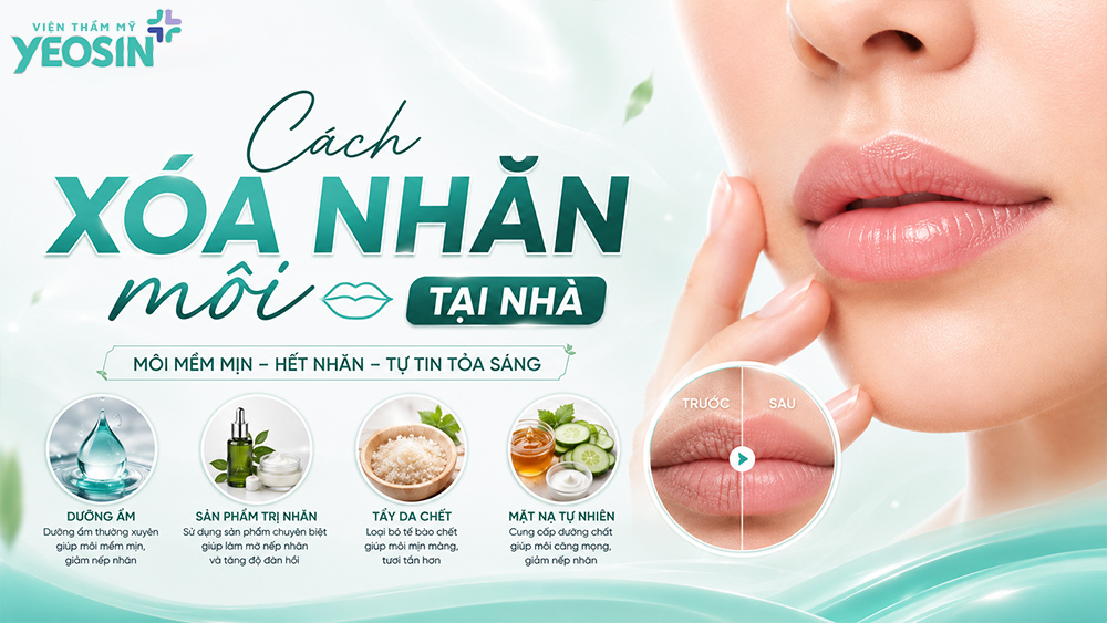Cách xóa nhăn môi tại nhà