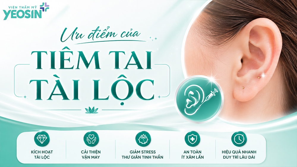 Tiêm tai tài lộc - Xu hướng làm đẹp hot năm 2026 7 Ưu điểm của tiêm tai tài lộc