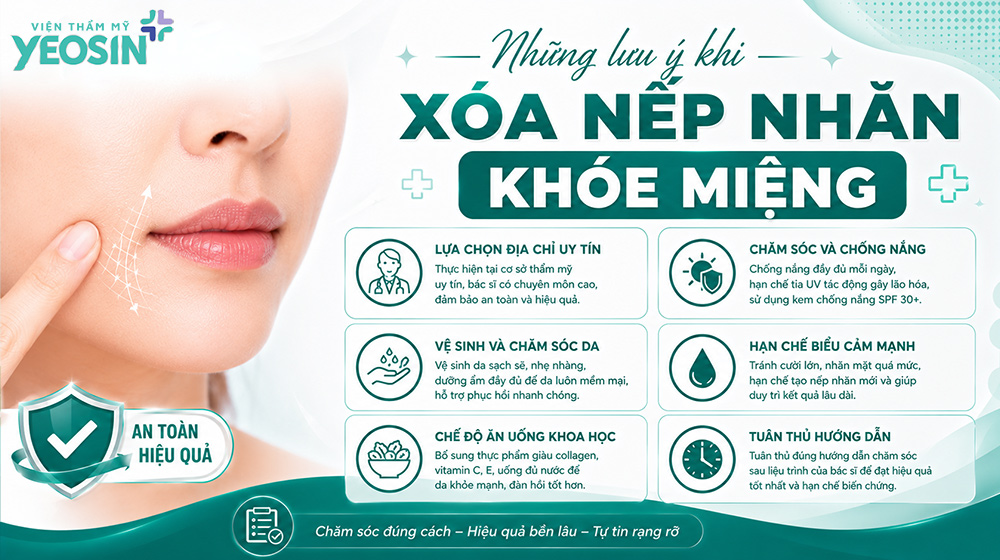 Nếp nhăn khóe miệng: Nguyên nhân và cách xóa nhăn khóe miệng 10 Những lưu ý khi xóa nếp nhăn khóe miệng