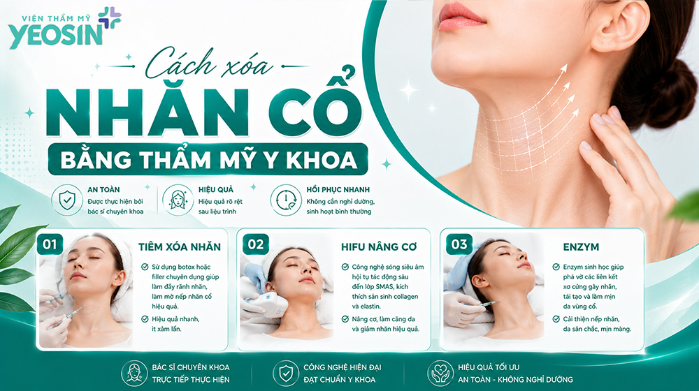 Nếp nhăn ở cổ: Nguyên nhân và cách xóa nếp nhăn cổ 7 Cách xóa nhăn ở cổ bằng phương pháp thẩm mỹ