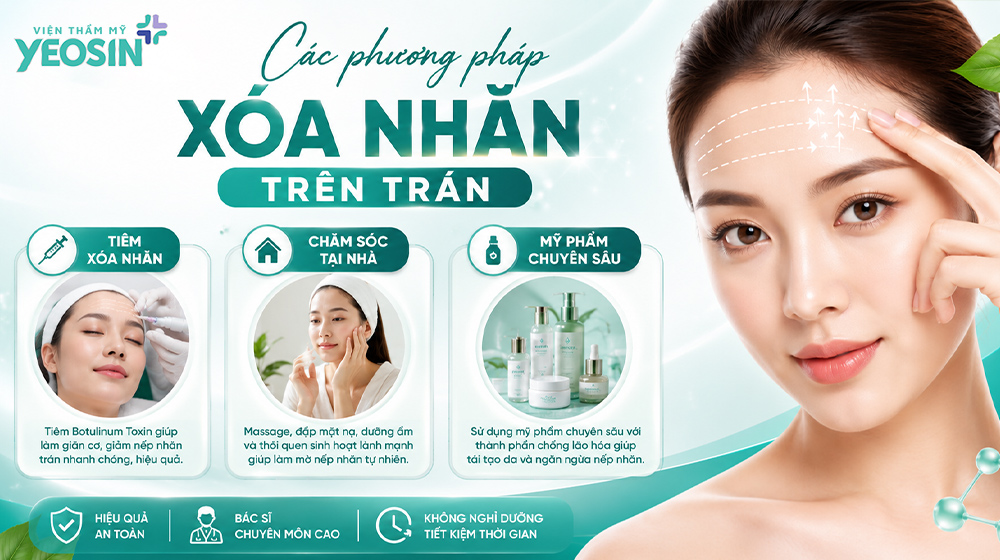 Các phương pháp xóa nhăn trên trán phổ biến hiện nay