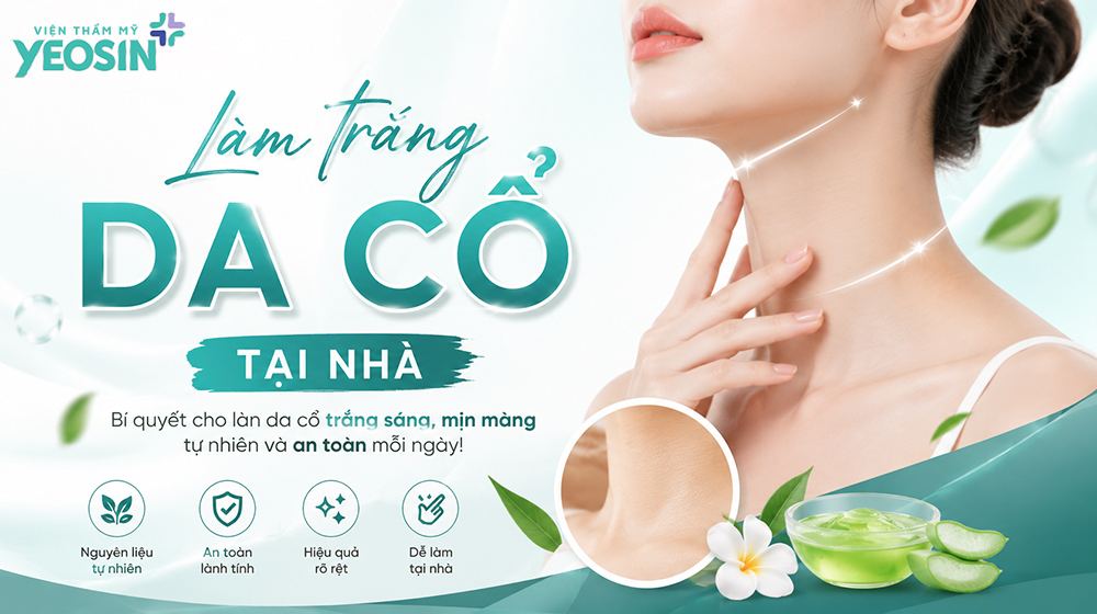 cách làm trắng da cổ và gáy tại nhà
