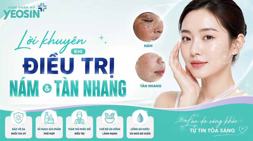 Lời khuyên khi điều trị nám và tàn nhang đến từ Yeosin