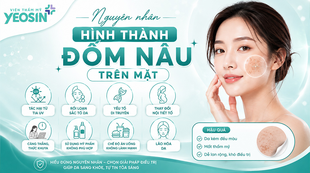 Đốm nâu trên gò má là gì? Nguyên nhân hình thành