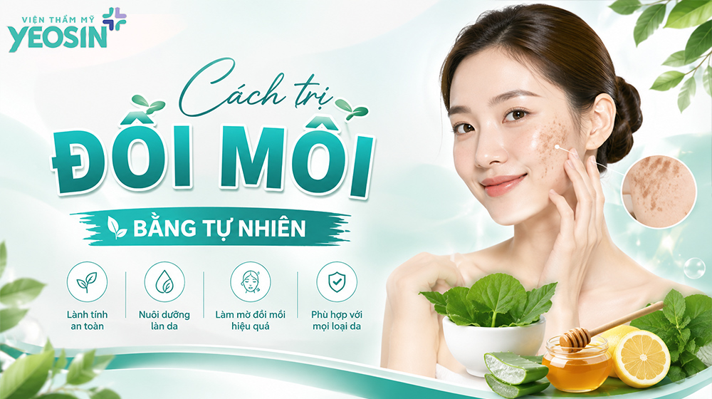 Cách trị đồi mồi ở mặt bằng nguyên liệu tự nhiên