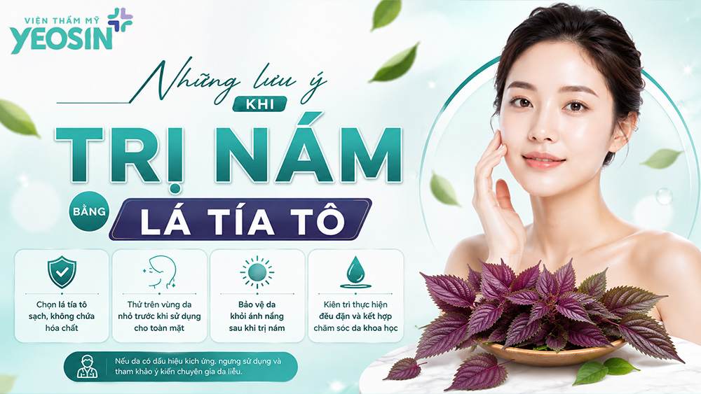 Những lưu ý khi trị nám bằng lá tía tô bạn cần biết