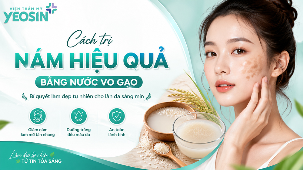 Sử dụng nước vo gạo là cách trị nám hiệu quả tại nhà