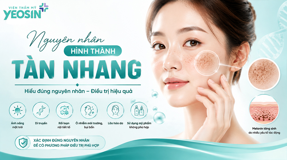 Tàn nhang là gì? Cách trị tàn nhang tận gốc 4 Nguyên nhân hình thành tàn nhang
