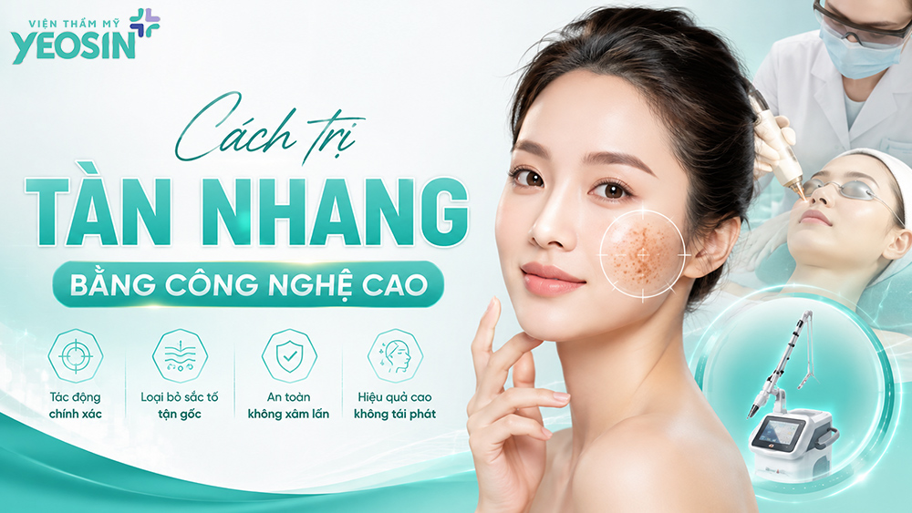 Cách trị tàn nhang lâu năm bằng laser Picosure