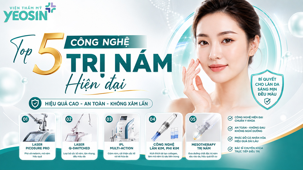 công nghệ trị nám hiệu quả