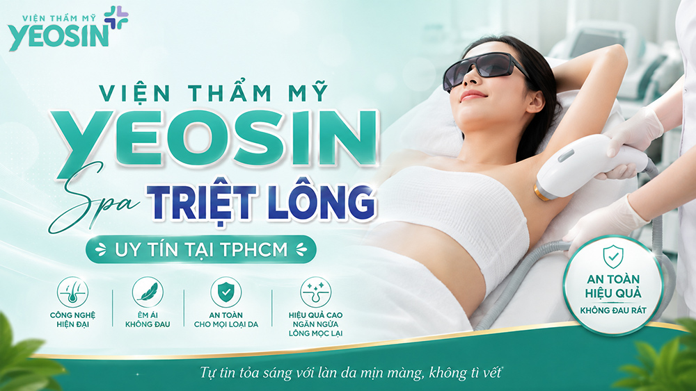 Top 5 spa triệt lông uy tín tại Tp.HCM 10 Phòng Khám Thẩm Mỹ Yeosin - Địa chỉ spa triệt lông uy tín tại Tp.HCM