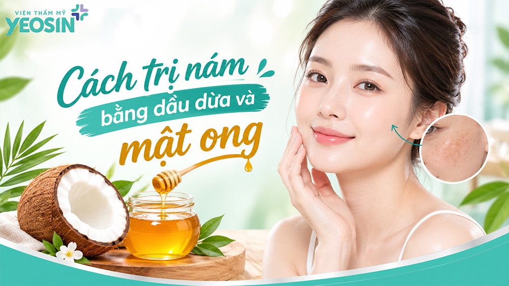 Cách trị nám bằng dầu dừa và mật ong
