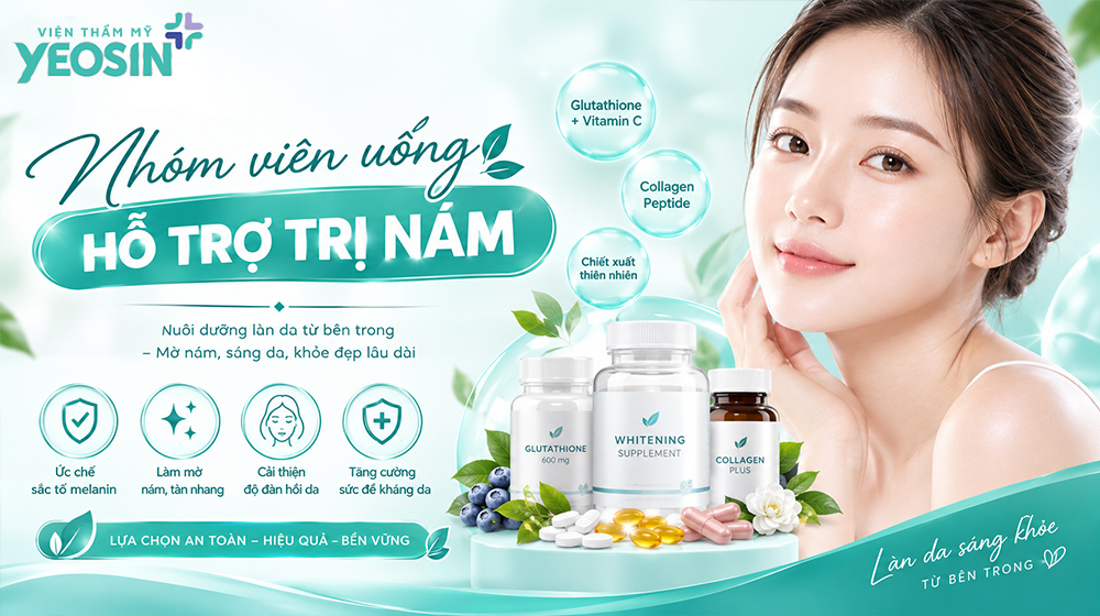 Nhóm các viên uống trị nám từ bên trong
