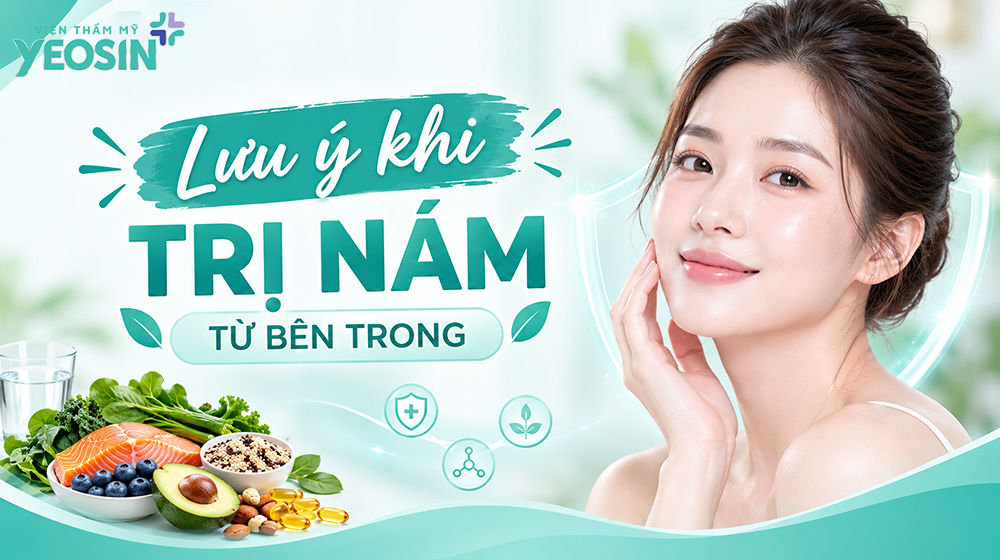 Lưu ý khi dùng các cách điều trị nám từ bên trong