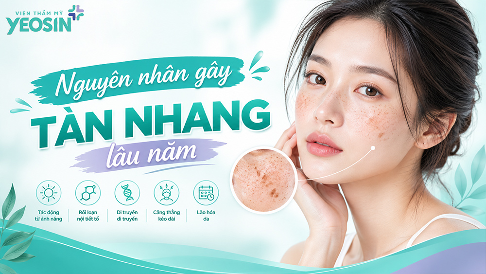 Nguyên nhân hình thành nám tàn nhang lâu năm