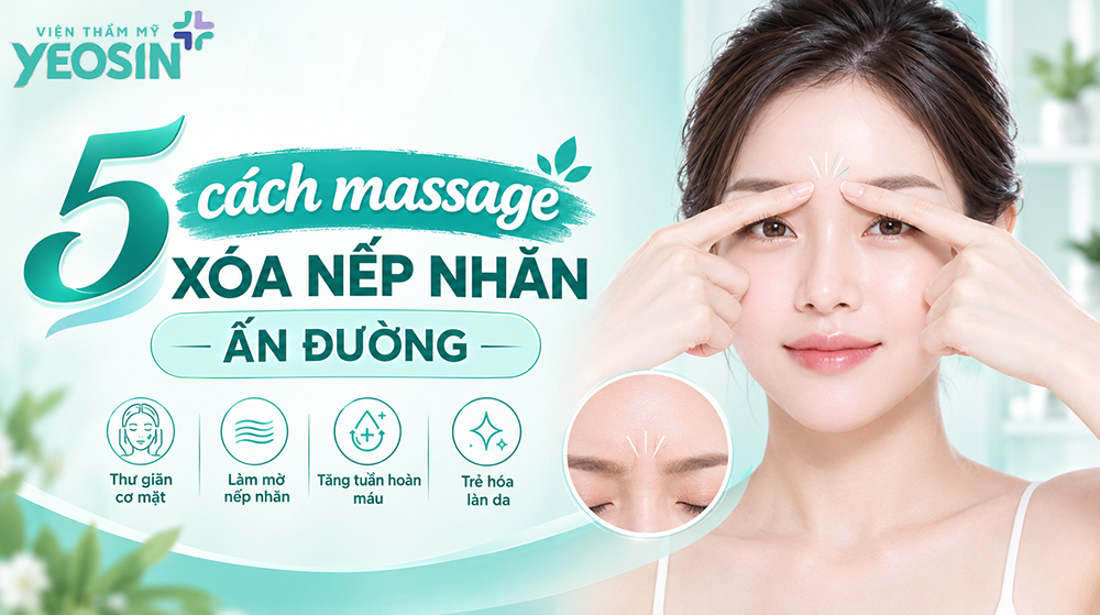 5 cách massage xóa nếp nhăn ấn đường hiệu quả