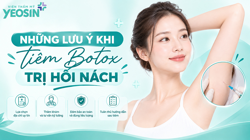 Tiêm botox trị hôi nách và những điều cần biết khi botox nách 13 Những lưu ý khi tiêm botox trị hôi nách bạn cần biết